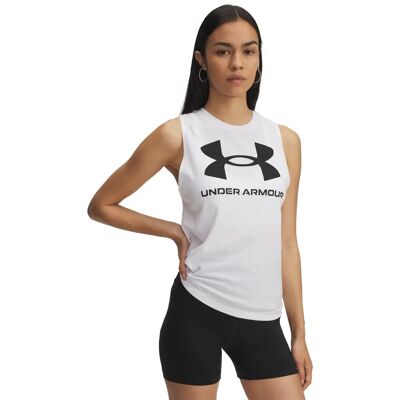 Damen-Top Under Armour Sportstyle Graphic Blanc XS Damen-Top Under Armour Sportstyle Graphic Blanc XS