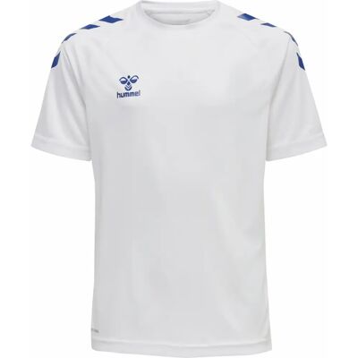 Hummel Hmlcore Kinder T-Shirt - Weiß/Blau - Multisport Hummel Hmlcore Kinder T-Shirt - Weiß/Blau - Multisport