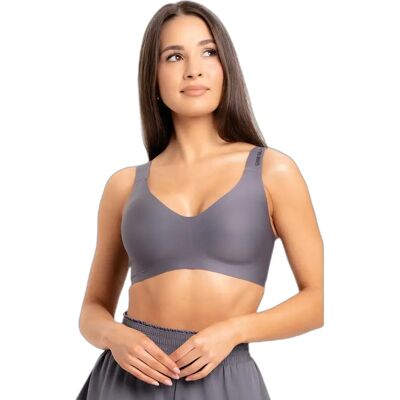 Damen-Sport-BH Gym Glamour High Gris L Damen-Sport-BH Gym Glamour High Gris L