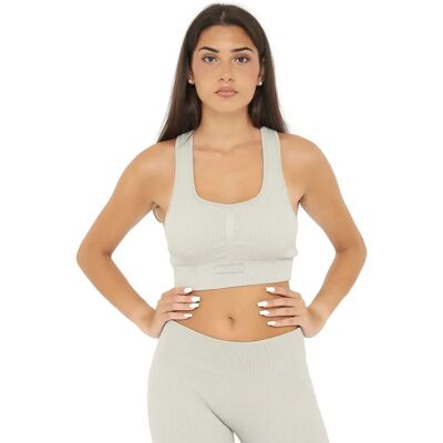Damen-Sport-BH Legea Iconic Gris M Damen-Sport-BH Legea Iconic Gris M