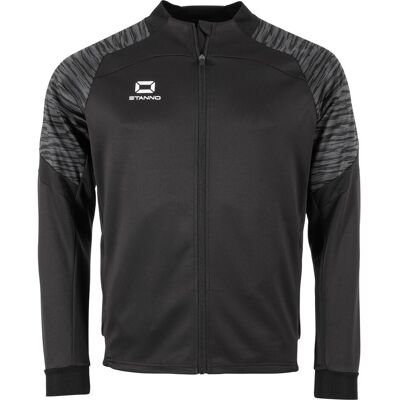 Sweatjacke mit Reißverschluss Stanno Bolt Schwarz S Sweatjacke mit Reißverschluss Stanno Bolt Schwarz S