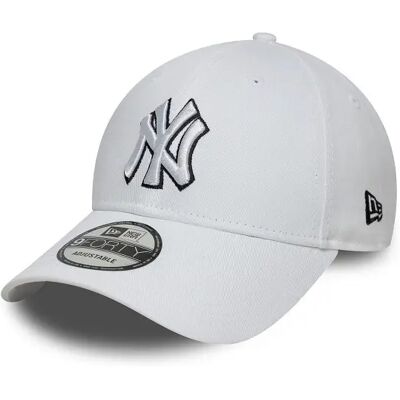 Baseball Kappe New Era New York Yankees Outline 9FORTY Blanc TU Baseball Kappe New Era New York Yankees Outline 9FORTY Blanc TU