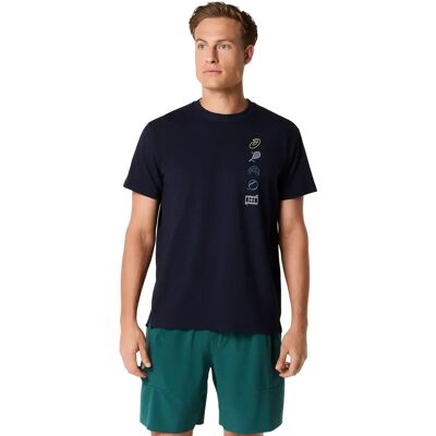 T-Shirt Asics Game Seasonal Bleu M T-Shirt Asics Game Seasonal Bleu M