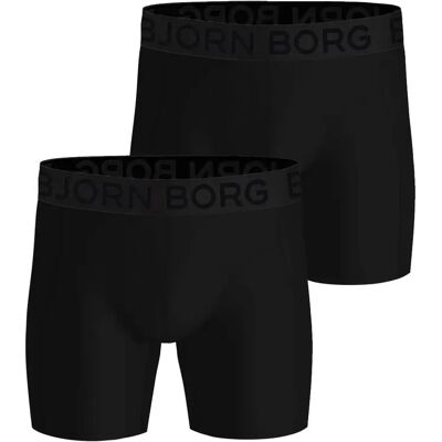 Boxer Björn Borg Sports Lightweight (x2) Noir M Boxer Björn Borg Sports Lightweight (x2) Noir M