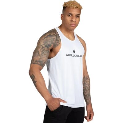 Dehnbares Tanktop Gorilla Wear Carter Stretch Blanc 4XL Dehnbares Tanktop Gorilla Wear Carter Stretch Blanc 4XL