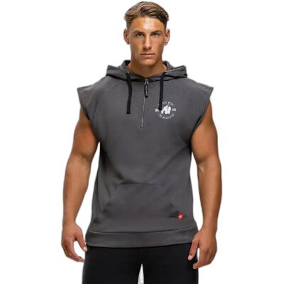Ärmelloser Hoodie Gorilla Wear Huntley Gris M Ärmelloser Hoodie Gorilla Wear Huntley Gris M