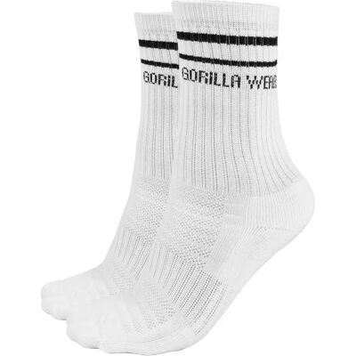 Socken Gorilla Wear Crew Blanc 39/42 Socken Gorilla Wear Crew Blanc 39/42