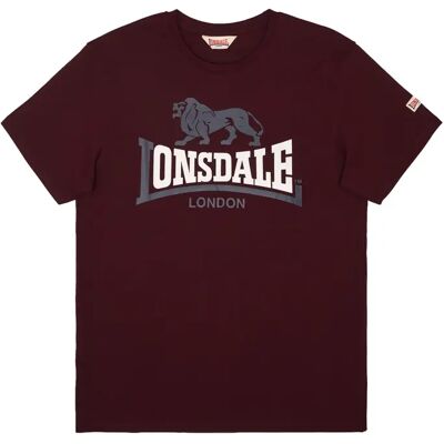 T-Shirt Lonsdale Lion Two Tone Rouge 5XL T-Shirt Lonsdale Lion Two Tone Rouge 5XL