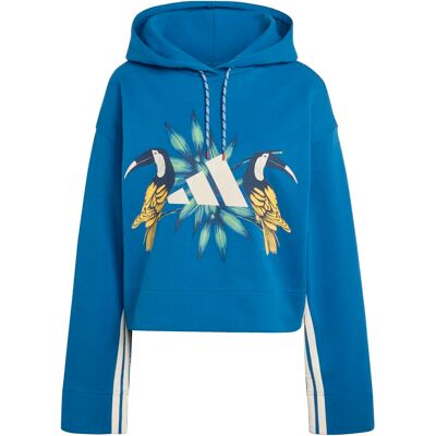 Sweatshirt Damen adidas x Farm Rio Bleu S Sweatshirt Damen adidas x Farm Rio Bleu S