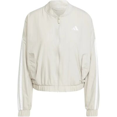 Damenjacke adidas Essentials 3-stripes Blanc 2XL Damenjacke adidas Essentials 3-stripes Blanc 2XL