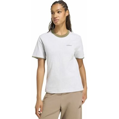 Grafisches besticktes T-Shirt Damen adidas Seasonal Essentials Colorpop Gris XL Grafisches besticktes T-Shirt Damen adidas Seasonal Essentials Colorpop Gris XL