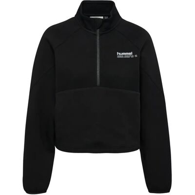 Sweatshirt half zip Damen Hummel Tech Fleece Boxy Noir M Sweatshirt half zip Damen Hummel Tech Fleece Boxy Noir M