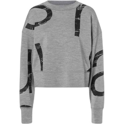 Pullover Damen super.natural Capital Logo Krissini Gris XS Pullover Damen super.natural Capital Logo Krissini Gris XS
