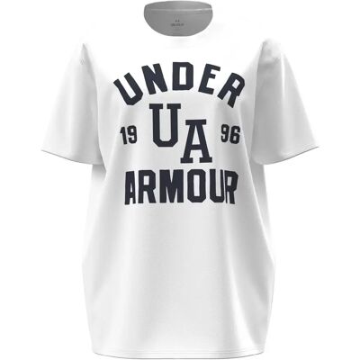 Under Armour Weiß Heavyweight Oversized Collegiate T-Shirt Under Armour Weiß Heavyweight Oversized Collegiate T-Shirt