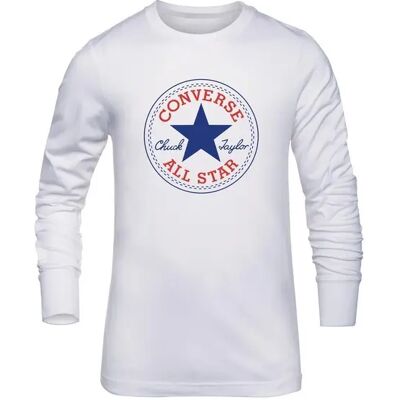 Langarmshirt Kind Converse Chuck Patch Blanc 10/12 ans Langarmshirt Kind Converse Chuck Patch Blanc 10/12 ans