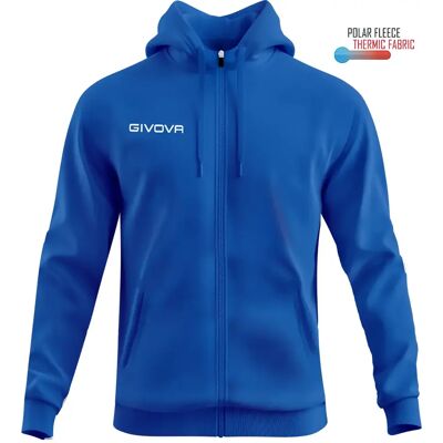 Fleecejacke Kind Givova 500 Bleu XS Fleecejacke Kind Givova 500 Bleu XS