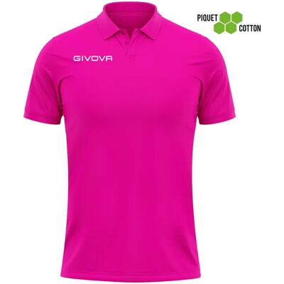 Polo Piqué Baumwolle Kind Givova Summer Rosa 8/10 Jahre Polo Piqué Baumwolle Kind Givova Summer Rosa 8/10 Jahre