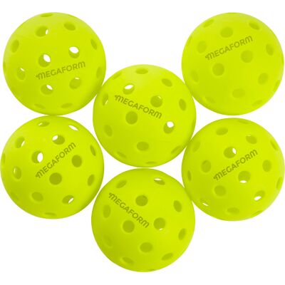 Pickleball-Bälle Megaform Outdoor 2023 (x6) Gelb 7,3 cm Pickleball-Bälle Megaform Outdoor 2023 (x6) Gelb 7,3 cm