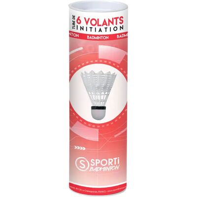 SPORTI FRANCE Weiß Schaum-Badminton-Shuttleball-Set von 6 SPORTI FRANCE Weiß Schaum-Badminton-Shuttleball-Set von 6