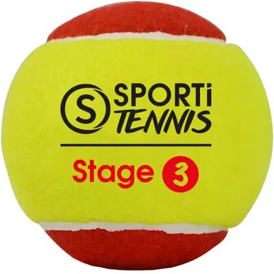 Sporti France Stage 3 Tennisbälle - Gelb/Rot - Tu Sporti France Stage 3 Tennisbälle - Gelb/Rot - Tu