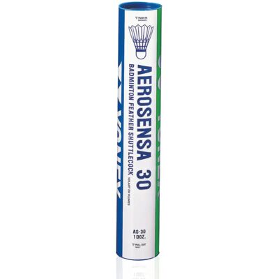 Tube mit 12 Badminton-Federbällen Yonex Aerosensa 30 Blanc V4 Tube mit 12 Badminton-Federbällen Yonex Aerosensa 30 Blanc V4