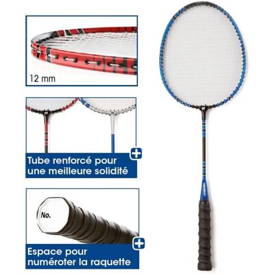TREMBLAY CT Blauer Stahl/Aluminium Badmintonschläger - Badminton Racket TREMBLAY CT Blauer Stahl/Aluminium Badmintonschläger - Badminton Racket