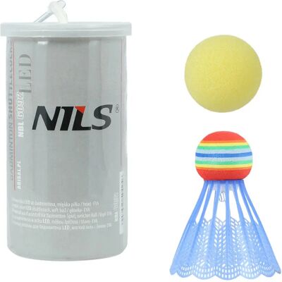 Badminton-Bälle Nylon LED NILS Extreme NBL6092 Multicolore TU Badminton-Bälle Nylon LED NILS Extreme NBL6092 Multicolore TU