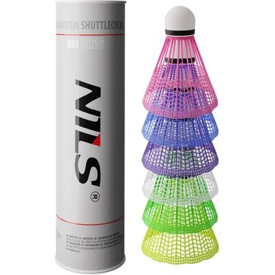 Badminton-Federbälle aus Nylon NILS Extreme NBL6026 (x6) Multicolore TU Badminton-Federbälle aus Nylon NILS Extreme NBL6026 (x6) Multicolore TU