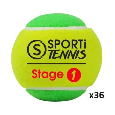 Sporti Tennisbälle - Stufe 1 - 36 Stück - Gelb Sporti Tennisbälle - Stufe 1 - 36 Stück - Gelb