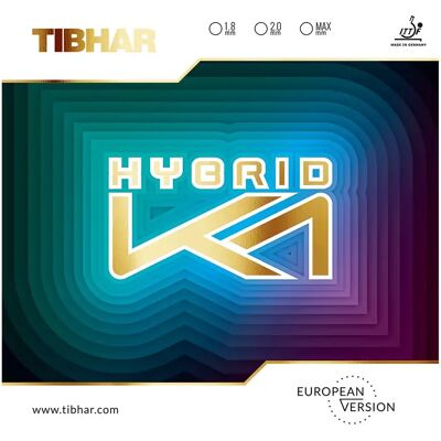 Belag Tischtennisschläger Tibhar Hybrid K1 S Noir Max Belag Tischtennisschläger Tibhar Hybrid K1 S Noir Max