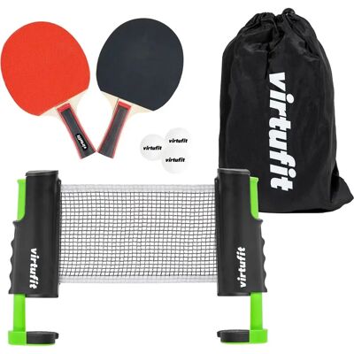 Tischtennis-Set VirtuFit Noir 17x9x27 cm Tischtennis-Set VirtuFit Noir 17x9x27 cm