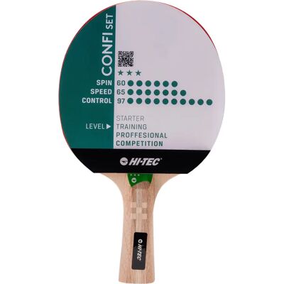 Tischtennisschläger Hi-Tec Confi Set Vert TU Tischtennisschläger Hi-Tec Confi Set Vert TU