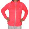 Damen Tennissweatshirt Australian Jacket in Double with Printed - psycho red