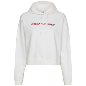 Damen Tennissweatshirt Tommy Hilfiger Regular Graphic Hood - ecru