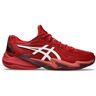 Herren-Tennisschuhe Asics Court FF 3 Novak Clay - cranberry/white