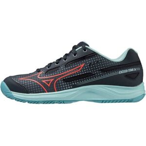 Jugend-Tennisschuhe Mizuno Exceed Star Jr. AC - collegiate blue/soleil/tanager turquoise