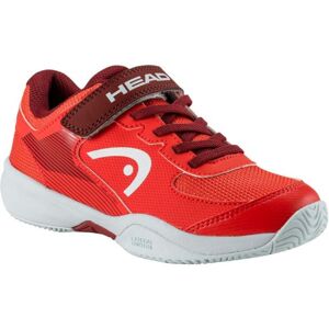 Jugend-Tennisschuhe Head Sprint Velcro 3.0 - orange/dark red