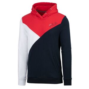 Herren Tennissweatshirt Fila Sweathoody Jacob - navy/white/fila red