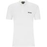 Herren Tennispoloshirt BOSS x Matteo Berrettini Slim-Fit Polo Shirt With Boomber-Style Collar - white