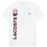 Herren Tennis-T-Shirt LacosteTennis x Daniil Medvedev Regular Fit T-Shirt - white