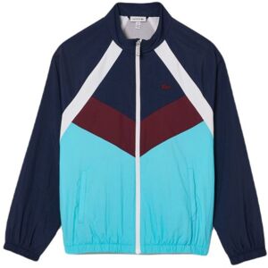 Jungen Sweatshirt Lacoste Recycled Fiber Colourblock Zipped Jacket - navy blue/white/bordeuax/blue