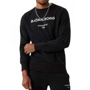 Herren Tennissweatshirt Björn Borg Borg Crew - black beauty