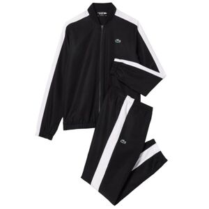 Herren Tennistrainingsanzug Lacoste Colourblock Tennis Sportsuit - black/white