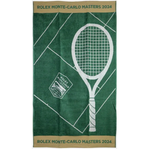 Tennishandtuch Monte-Carlo Rolex Masters Jacquard Towel - white/gold/green