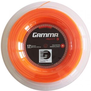 Tennis-Saiten Gamma Poly-Z (200 m) - orange