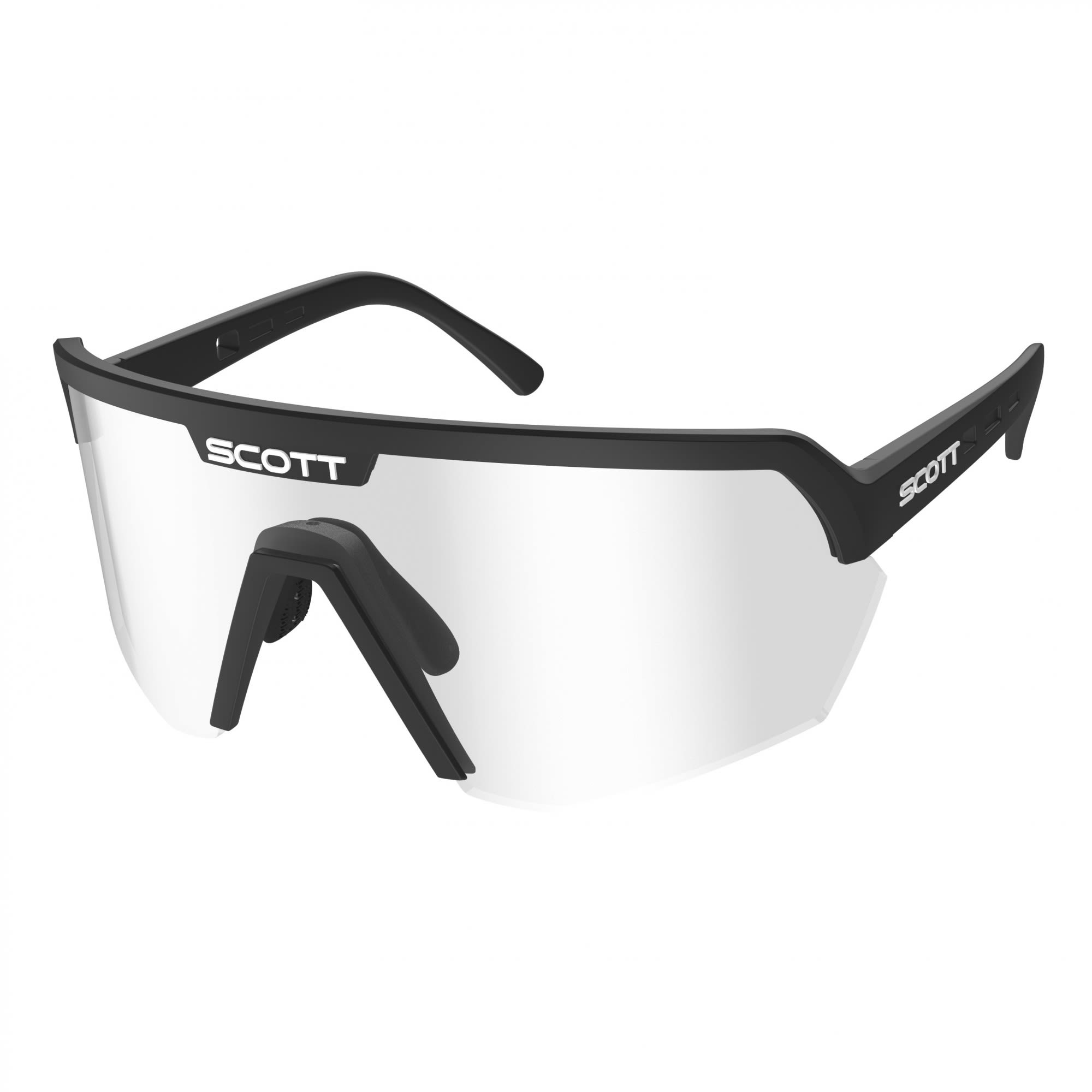 Scott Sport Shield Sunglasses Schwarz, Accessoires, Größe One Size - Farbe Black - Clear