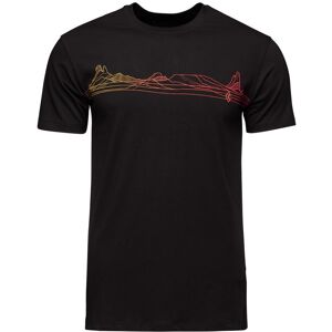 Black Diamond Desert Line Tee Schwarz, Herren Kurzarm-Shirts, Größe S - Farbe Black