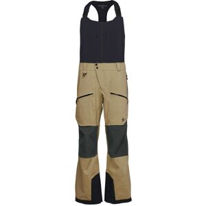 Black Diamond Recon Pro Stretch Bib Beige, Herren Trägerhosen, Größe XL - Farbe Khaki - Smoke