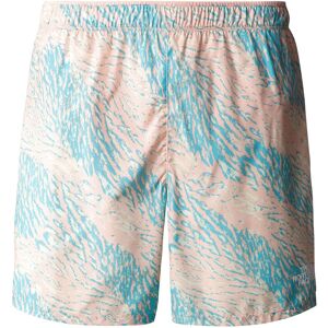 The North Face Limitless RUN Short Blau / Pink, Herren Shorts, Größe XL - Farbe Tropical Peach Enchanted Trails Print