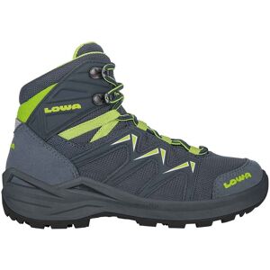 Lowa Junior Innox Pro Gtx®® Mid 23-35 Blau, Kinder Gore-Tex® Multifunktionsschuhe, Größe EU 34 - Farbe Stahlblau - Limone